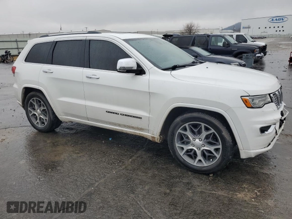 2019 Jeep Grand Cherokee Overland with VIN 1C4RJFCG8KC697077, listed as a Copart auction lot 43443485 with 85,242 mi miles and Salvage Title. Bid and sale history available at carsss.com. Image 4.