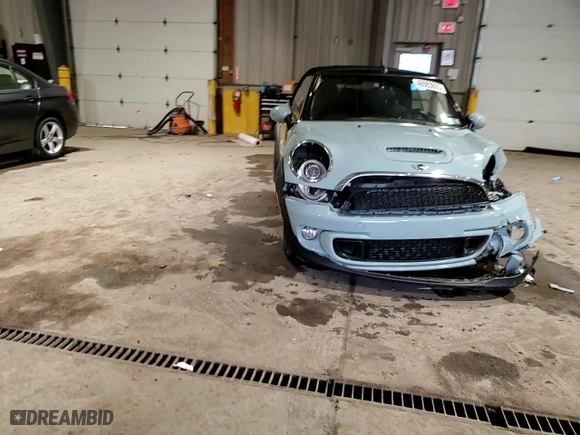 2014 MINI Cooper Convertible S with VIN WMWZP3C59ET707581, listed as a Copart auction lot 46983865 with 42,746 mi miles and Salvage Title. Bid and sale history available at carsss.com. Image 11.