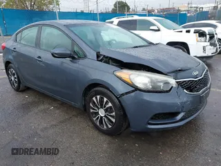 2016 Kia Forte LX with VIN KNAFK4A66G5564020, listed as a IAAI auction lot 41816809 with 106,150 mi miles. Bid and sale history available at carsss.com. Image 1.