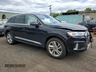 2021 Audi Q7 Premium Plus with VIN WA1LXAF76MD038019, listed as a Copart auction lot 57455365 with 30,848 mi miles and Salvage title. Bid and sale history available at DreamBid. Image 4.