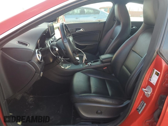 2015 Mercedes-Benz CLA 250 with VIN WDDSJ4GB3FN238981, listed as a Copart auction lot 52108485 with 113,015 mi miles and Salvage title. Bid and sale history available at DreamBid. Image 7.