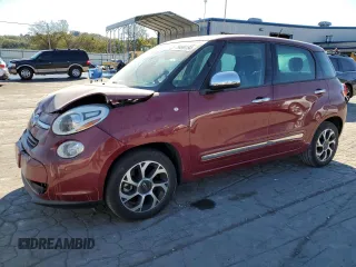 2014 FIAT 500L Lounge with VIN ZFBCFACH1EZ023196, listed as a Copart auction lot 76496184 with 72,530 mi miles and Clean Title. Bid and sale history available at carsss.com. Image 1.