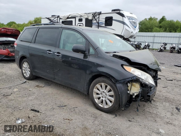2011 Toyota Sienna XLE z VIN 5TDDK3DC6BS003695, wystawiony jako Copart lot #56868305 z przebiegiem 171 865 mil mil oraz Czysty tytuł • Clean title. Historia ofert i sprzedaży dostępna na DreamBid. Obrazek 4.