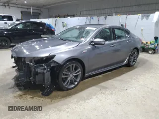2019 Acura TLX w/A-Spec Pkg with VIN 19UUB3F61KA002637, listed as a Copart auction lot 88709515 with 87,385 mi miles and Salvage Title. Bid and sale history available at carsss.com. Image 1.