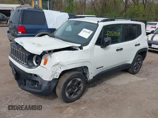 2017 Jeep Renegade Sport with VIN ZACCJBAB4HPG47710, listed as a IAAI auction lot 42024300 with 99,154 mi miles and . Bid and sale history available at carsss.com. Image 20.