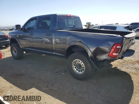 2020 Ram 2500 Laramie with VIN 3C6UR5FL8LG200525, listed as a Copart auction lot 56985625 with 59,151 mi miles and Salvage title. Bid and sale history available at DreamBid. Image 2.