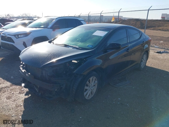 2014 Hyundai Elantra SE with VIN KMHDH4AE8EU150798, listed as a IAAI auction lot 41752024 with 115,963 mi miles. Bid and sale history available at carsss.com. Image 2.