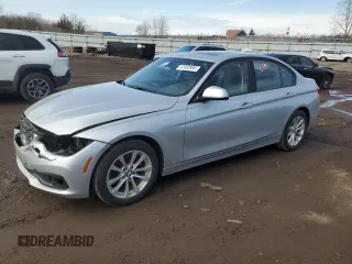 2018 BMW 3 Series 320i xDrive with VIN WBA8A3C59JA491363, listed as a Copart auction lot 47402995 with 74,636 mi miles and Salvage Title. Bid and sale history available at carsss.com. Image 1.
