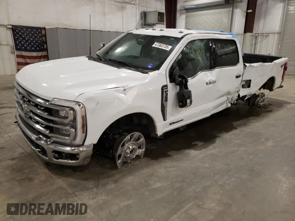 2024 Ford F-350 XL with VIN 1FT8W3BT2REC93958, listed as a Copart auction lot 47363735 with 17,143 mi miles and Salvage Title. Bid and sale history available at DreamBid. Image 1.