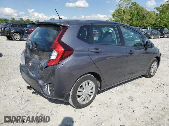 2017 Honda Fit LX with VIN 3HGGK5H51HM709973, listed as a Copart auction lot 58587945 with 62,680 mi miles and Salvage title. Bid and sale history available at DreamBid. Image 3.