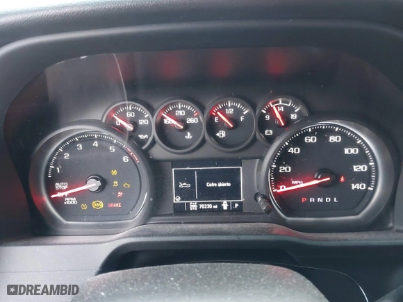 2021 Chevrolet Silverado 1500 Custom with VIN 1GCPYBEKXMZ292481, listed as a IAAI auction lot 41515067 with 70,230 mi miles. Bid and sale history available at carsss.com. Image 7.