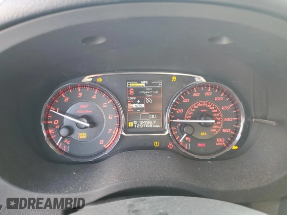 2017 Subaru WRX STI Limited with VIN JF1VA2Y60H9803265, listed as a Copart auction lot 41695005 with 129,768 mi miles and Salvage Title. Bid and sale history available at carsss.com. Image 9.