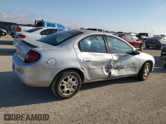 2001 Dodge Neon Highline with VIN 1B3ES46C61D101306, listed as a Copart auction lot 71385204 with 187,841 mi miles and Salvage Title. Bid and sale history available at carsss.com. Image 3.