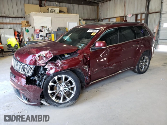 2019 Jeep Grand Cherokee Summit with VIN 1C4RJFJG8KC716651, listed as a Copart auction lot 63248974 with 91,177 mi miles and Salvage title. Bid and sale history available at DreamBid. Image 1.