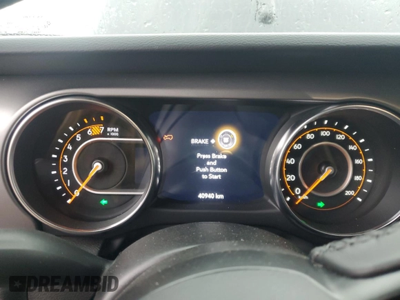 2023 Jeep Wrangler Sport S with VIN 1C4HJXDN4PW506453, listed as a Copart auction lot 51854665 with 40,940 mi miles and Clean title. Bid and sale history available at DreamBid. Image 9.