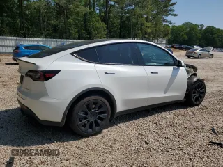 2022 Tesla Model Y Long Range z VIN 7SAYGDEE1NF354633, wystawiony jako Copart lot #55221835 z przebiegiem 53 821 mil mil oraz Szkoda całkowita • Salvage title. Historia ofert i sprzedaży dostępna na DreamBid. Obrazek 3.