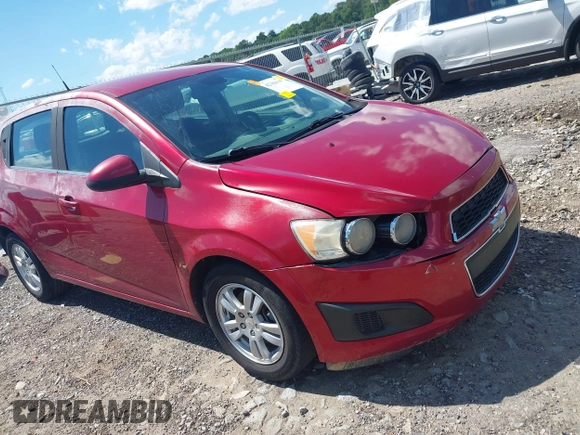 2012 Chevrolet Sonic LT with VIN 1G1JC6SH6C4168488, listed as a IAAI auction lot 42308645 with 136,720 mi miles and . Bid and sale history available at DreamBid. Image 1.