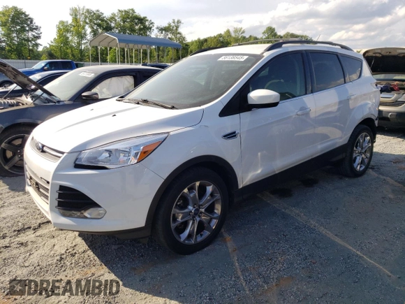 2014 Ford Escape SE with VIN 1FMCU9GX1EUC89846, listed as a Copart auction lot 56138545 with 107,455 mi miles and Salvage title. Bid and sale history available at DreamBid. Image 1.
