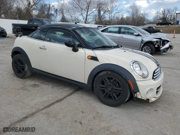 2013 MINI Cooper Coupe with VIN WMWSX1C56DT507407, listed as a Copart auction lot 48176045 with 110,616 mi miles and Salvage Title. Bid and sale history available at carsss.com. Image 4.