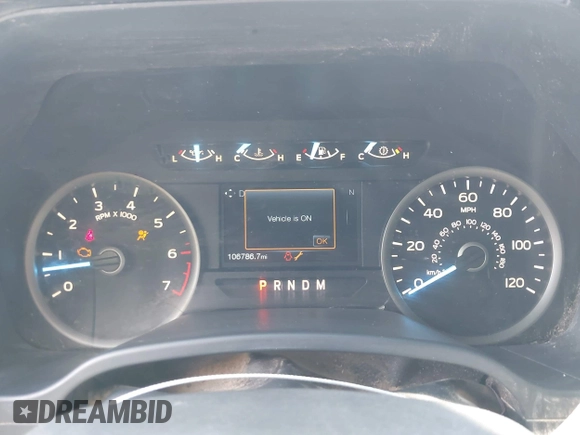 2018 Ford F-150 XL with VIN 1FTEW1EGXJKE70493, listed as a IAAI auction lot 42431141 with 106,786 mi miles and . Bid and sale history available at DreamBid. Image 7.
