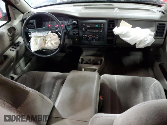 2004 Dodge Dakota SLT with VIN 1D7HG48N04S580548, listed as a Copart auction lot 82242294 with 146,500 mi miles and Salvage Title. Bid and sale history available at DreamBid. Image 8.