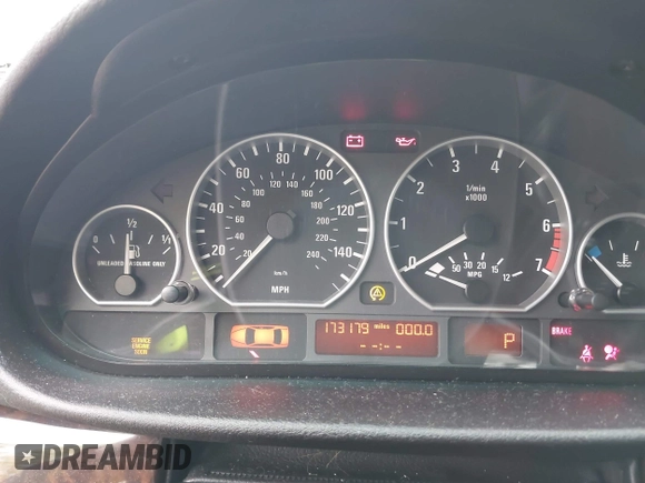 2003 BMW 3 Series 325i with VIN WBAEV334X3KL81434, listed as a IAAI auction lot 42186211 with 173,179 mi miles and . Bid and sale history available at DreamBid. Image 7.