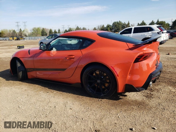 2024 Toyota Supra 3.0 with VIN WZ1DB0G07RW062721, listed as a Copart auction lot 54124865 with 2,445 mi miles and Salvage title. Bid and sale history available at DreamBid. Image 2.