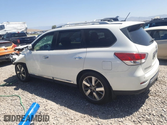 2015 Nissan Pathfinder Platinum с VIN 5N1AR2MM0FC639727, выставлен на аукционе Copart как лот 63782025 с пробегом Не указан миль и Списание • Salvage title. История ставок и продаж доступна на DreamBid. Изображение 2.