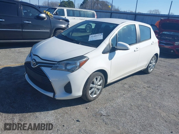 2015 Toyota Yaris L with VIN VNKKTUD37FA019862, listed as a IAAI auction lot 41481374 with 106,041 mi miles. Bid and sale history available at carsss.com. Image 20.