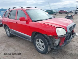 2003 Hyundai Santa Fe GLS with VIN KM8SC73D23U520359, listed as a IAAI auction lot 41969545 with 156,019 mi miles and . Bid and sale history available at DreamBid. Image 1.
