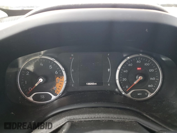 2017 Jeep Renegade Latitude with VIN ZACCJBBB9HPE95809, listed as a Copart auction lot 45091095 with 138,263 mi miles and Clean Title. Bid and sale history available at carsss.com. Image 9.