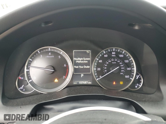 2018 Lexus ES with VIN 58ABK1GG5JU099943, listed as a Copart auction lot 48857195 with 107,687 mi miles and Salvage Title. Bid and sale history available at carsss.com. Image 9.