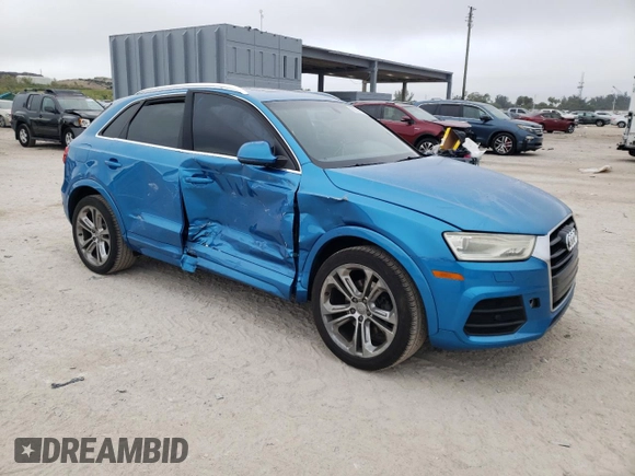 2016 Audi Q3 Premium Plus with VIN WA1BFCFS4GR007762, listed as a Copart auction lot 88314735 with 58,199 mi miles and Salvage title. Bid and sale history available at DreamBid. Image 4.