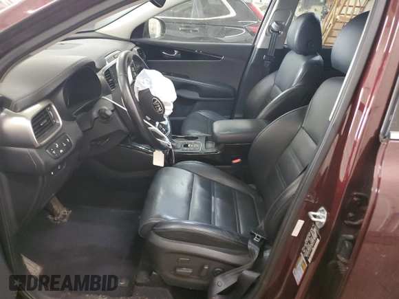 2019 Kia Sorento SX V6 with VIN 5XYPKDA58KG542258, listed as a Copart auction lot 50906185 with 62,999 mi miles and Salvage Title. Bid and sale history available at carsss.com. Image 7.