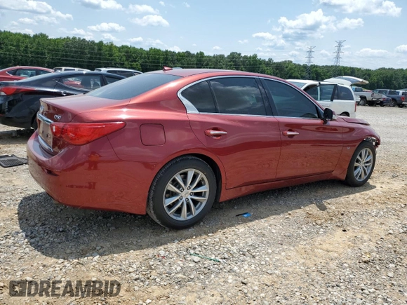 2014 Infiniti Q50 Premium with VIN JN1BV7ARXEM684039, listed as a Copart auction lot 59368355 with 146,546 mi miles and Clean title. Bid and sale history available at DreamBid. Image 3.