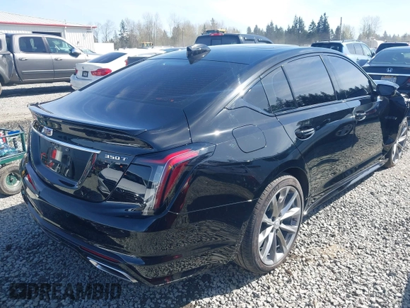 2025 Cadillac CT5 Sport with VIN 1G6DP5RK0S0109112, listed as a IAAI auction lot 41955382 with 5,107 mi miles and . Bid and sale history available at DreamBid. Image 4.
