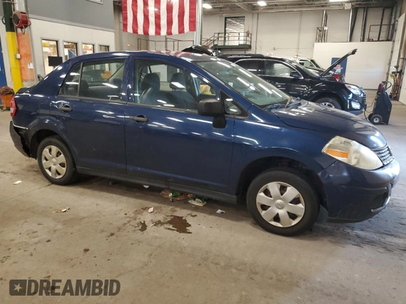 2009 Nissan Versa 1.6 with VIN 3N1CC11E49L458857, listed as a Copart auction lot 59195275 with 100,351 mi miles and Salvage title. Bid and sale history available at DreamBid. Image 4.