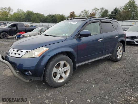 2003 Nissan Murano SE with VIN JN8AZ08W73W223113, listed as a Copart auction lot 73712034 with 129,383 mi miles and Clean Title. Bid and sale history available at carsss.com. Image 1.