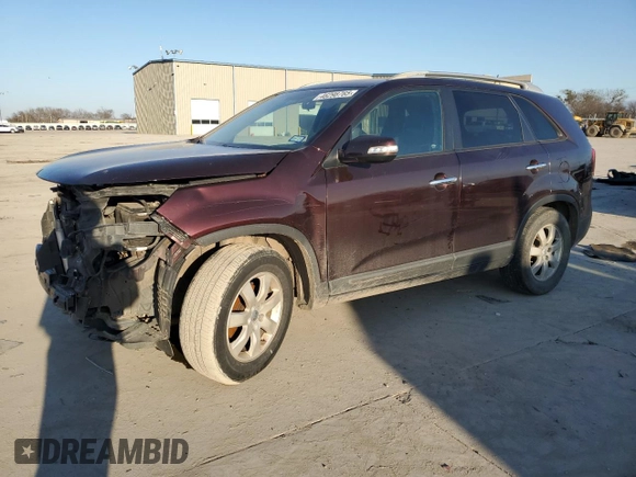 2013 Kia Sorento LX with VIN 5XYKT4A28DG327219, listed as a Copart auction lot 46298765 with 178,217 mi miles and Salvage Title. Bid and sale history available at carsss.com. Image 1.