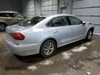 2016 Volkswagen Passat 1.8T S with VIN 1VWAT7A38GC023495, listed as a Copart auction lot 85768434 with 59,872 mi miles and Salvage Title. Bid and sale history available at carsss.com. Image 3.