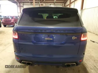 2019 Land Rover Range Rover Sport SVR with VIN SALWZ2SE9KA837551, listed as a Copart auction lot 86842854 with 47,991 mi miles and Salvage Title. Bid and sale history available at DreamBid. Image 6.