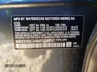 2021 BMW X2 sDrive28i z VIN WBXYH9C04M5S06297, wystawiony jako Copart lot #50768015 z przebiegiem 85 098 mil mil oraz Szkody całkowita. Historia ofert i sprzedaży dostępna na DreamBid. Obrazek 15.