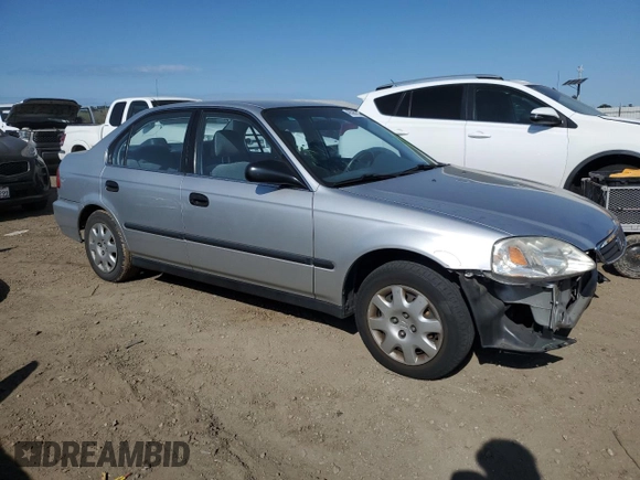 1999 Honda Civic LX with VIN 2HGEJ6677XH506586, listed as a Copart auction lot 48595735 with 86,159 mi miles and Salvage Title. Bid and sale history available at carsss.com. Image 4.