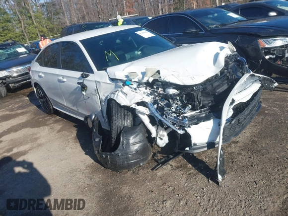 2025 Honda Civic Sport with VIN 2HGFE2F5XSH501360, listed as a IAAI auction lot 41229006 with 7,469 mi miles and . Bid and sale history available at DreamBid. Image 1.
