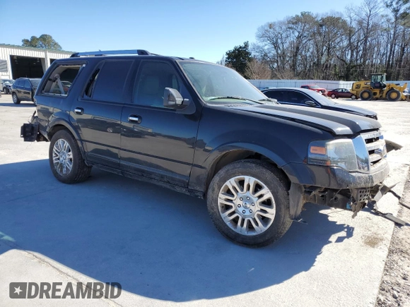 2014 Ford Expedition Limited with VIN 1FMJU1K5XEEF03032, listed as a Copart auction lot 47175165 with 154,575 mi miles and Salvage title. Bid and sale history available at DreamBid. Image 4.