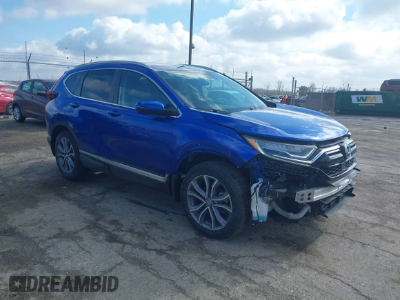 2020 Honda CR-V Touring with VIN 7FARW2H91LE012284, listed as a IAAI auction lot 41672460 with 28,207 mi miles and . Bid and sale history available at DreamBid. Image 1.