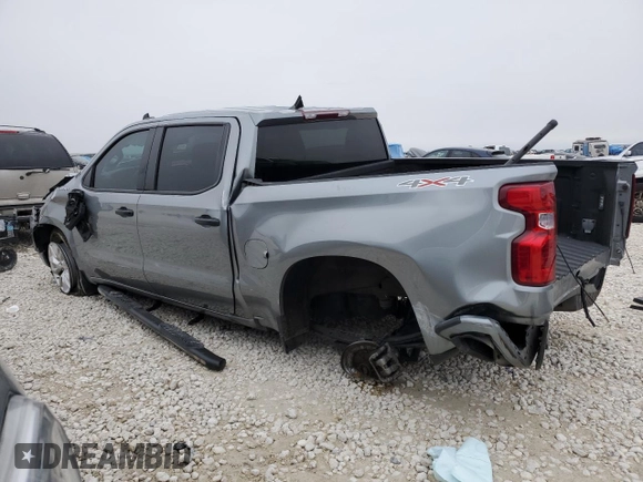 2024 Chevrolet Silverado 1500 Custom with VIN 1GCPDBEK0RZ159795, listed as a Copart auction lot 46413985 with 52,454 mi miles and Salvage Title. Bid and sale history available at DreamBid. Image 2.
