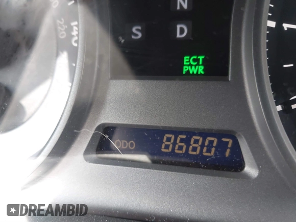 2009 Lexus IS 250 with VIN JTHBK262X95099772, listed as a IAAI auction lot 41625820 with 86,807 mi miles. Bid and sale history available at carsss.com. Image 7.