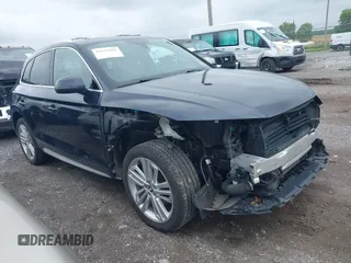 2018 Audi Q5 Premium Plus z VIN WA1BNAFYXJ2070246, wystawiony jako IAAI lot #42171591 z przebiegiem 76 156 mil mil oraz . Historia ofert i sprzedaży dostępna na DreamBid. Obrazek 1.