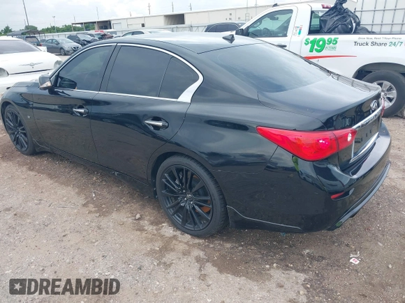 2015 Infiniti Q50 Sport z VIN JN1BV7AP7FM334447, wystawiony jako IAAI lot #42595908 z przebiegiem 168 214 mil mil oraz . Historia ofert i sprzedaży dostępna na DreamBid. Obrazek 3.